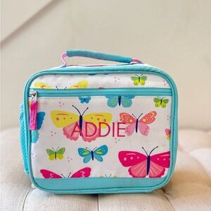 Pottery Barn Kids Coldpack Lunchbox Mirabella Butterfly “Addie” monogram